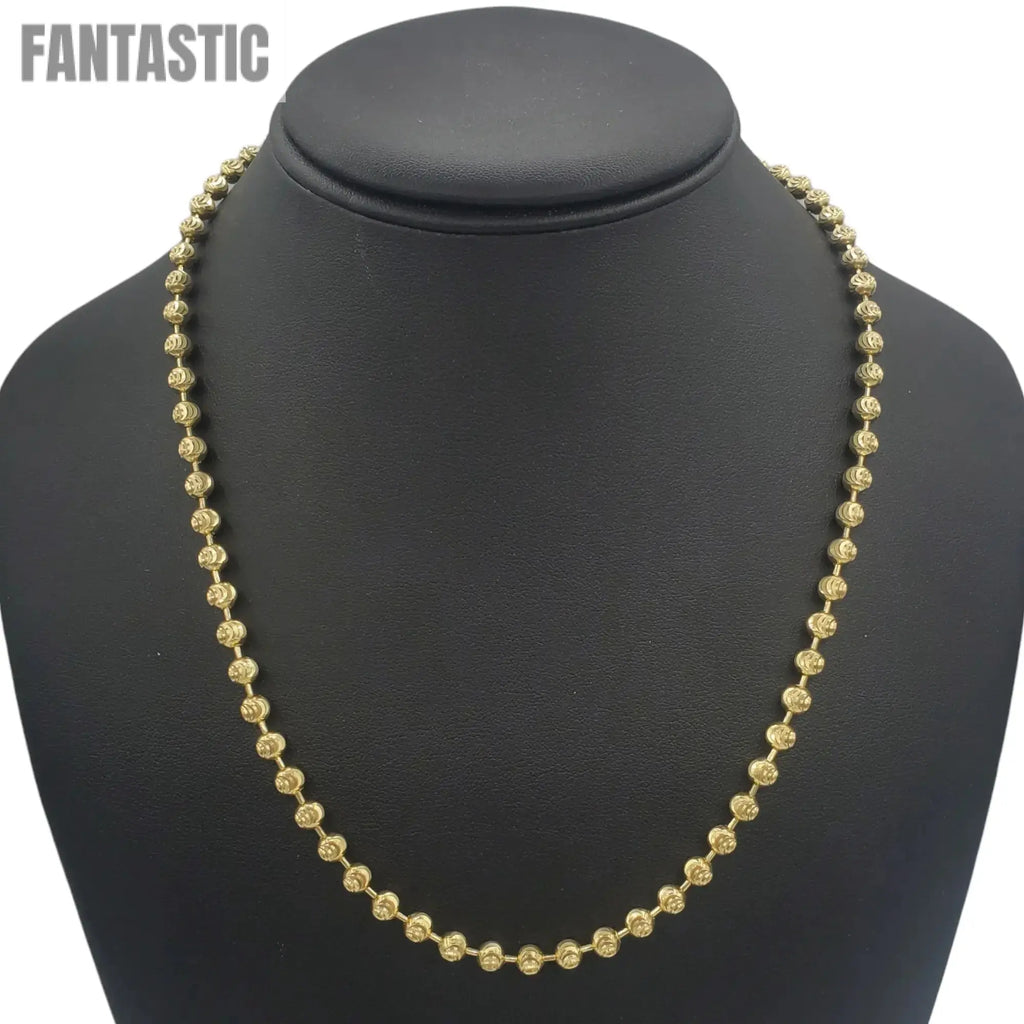 10K Gold Moon Cut Chain