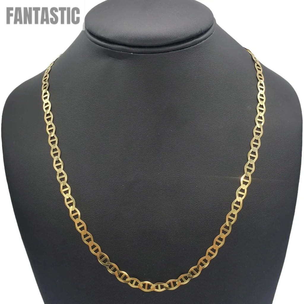 10K Gold- Solid Mariner Chain