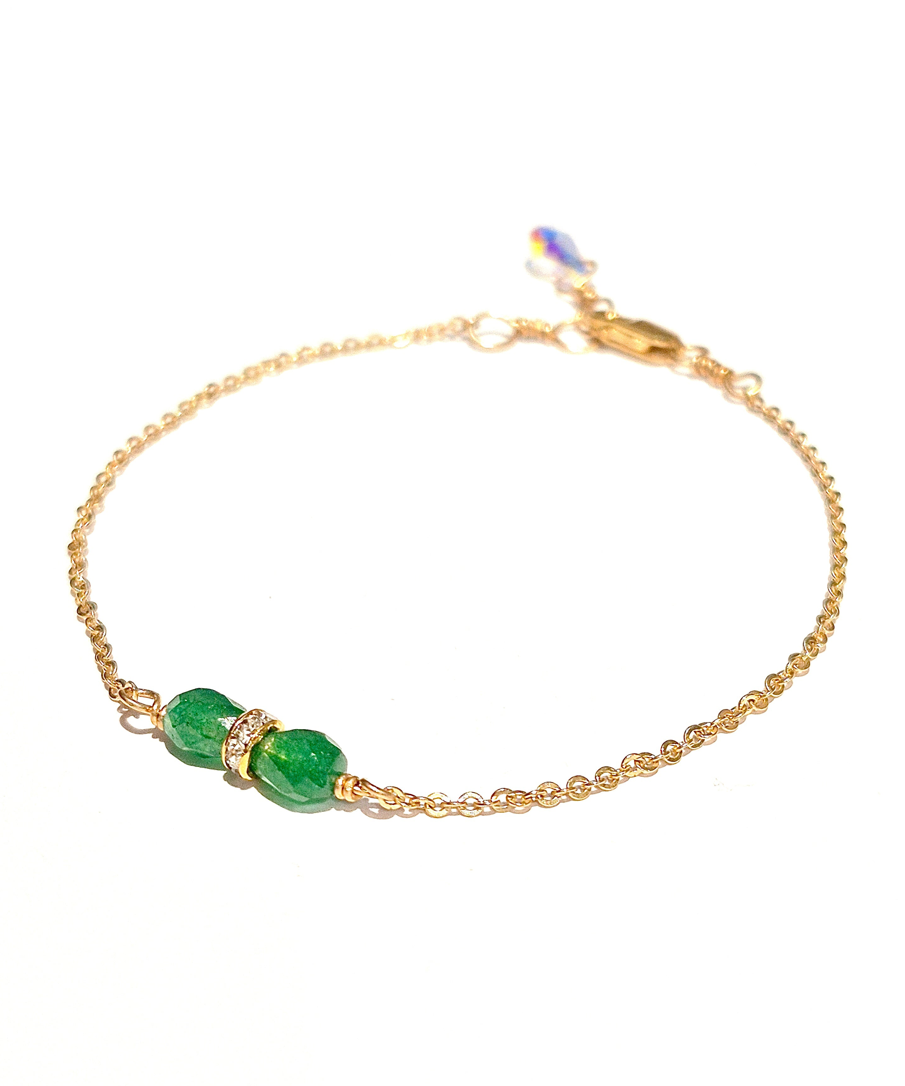 Jade sparkle bracelet