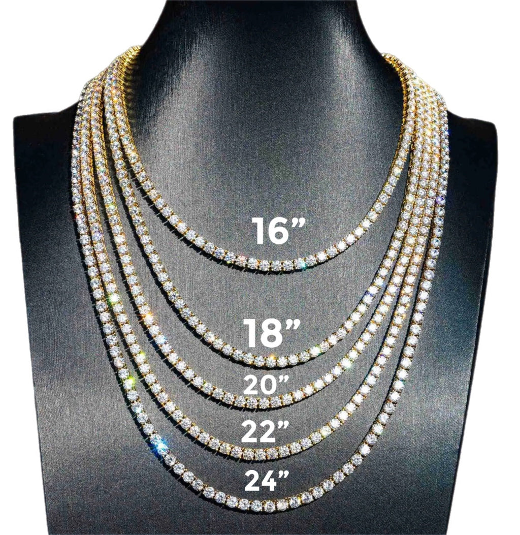 Tennis Necklace GRA & tester Certified