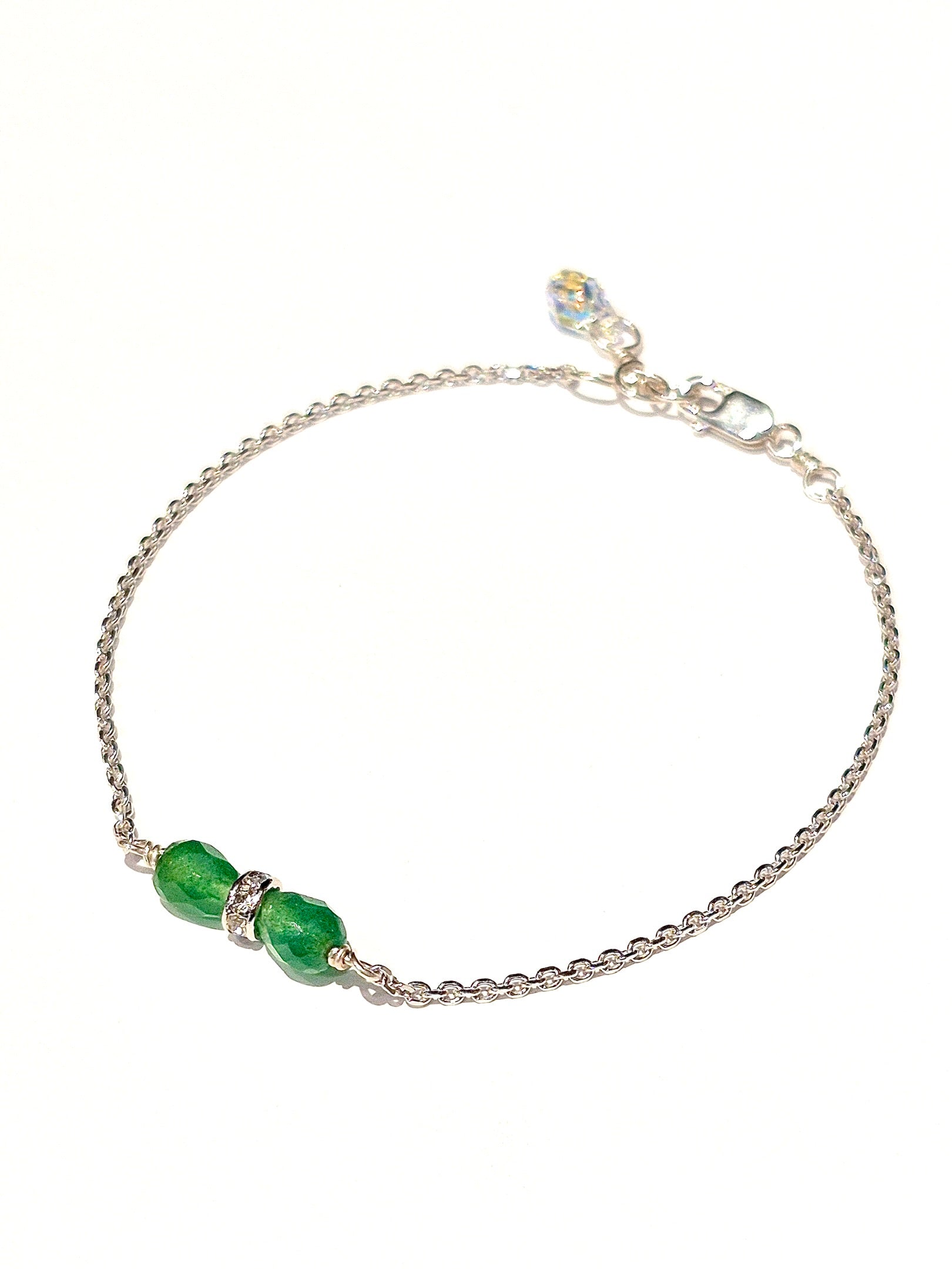 Jade sparkle bracelet