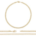 Cuban Link 14K Gold Filled Anklet Curb Chain 10'' Women Jewelry