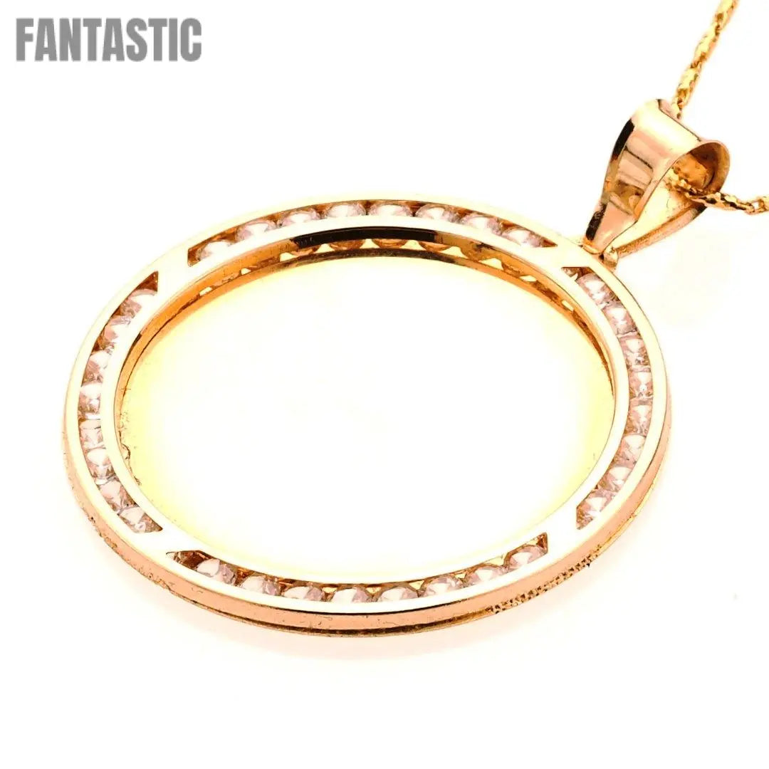Picture Pendant | 14K Gold With Cz