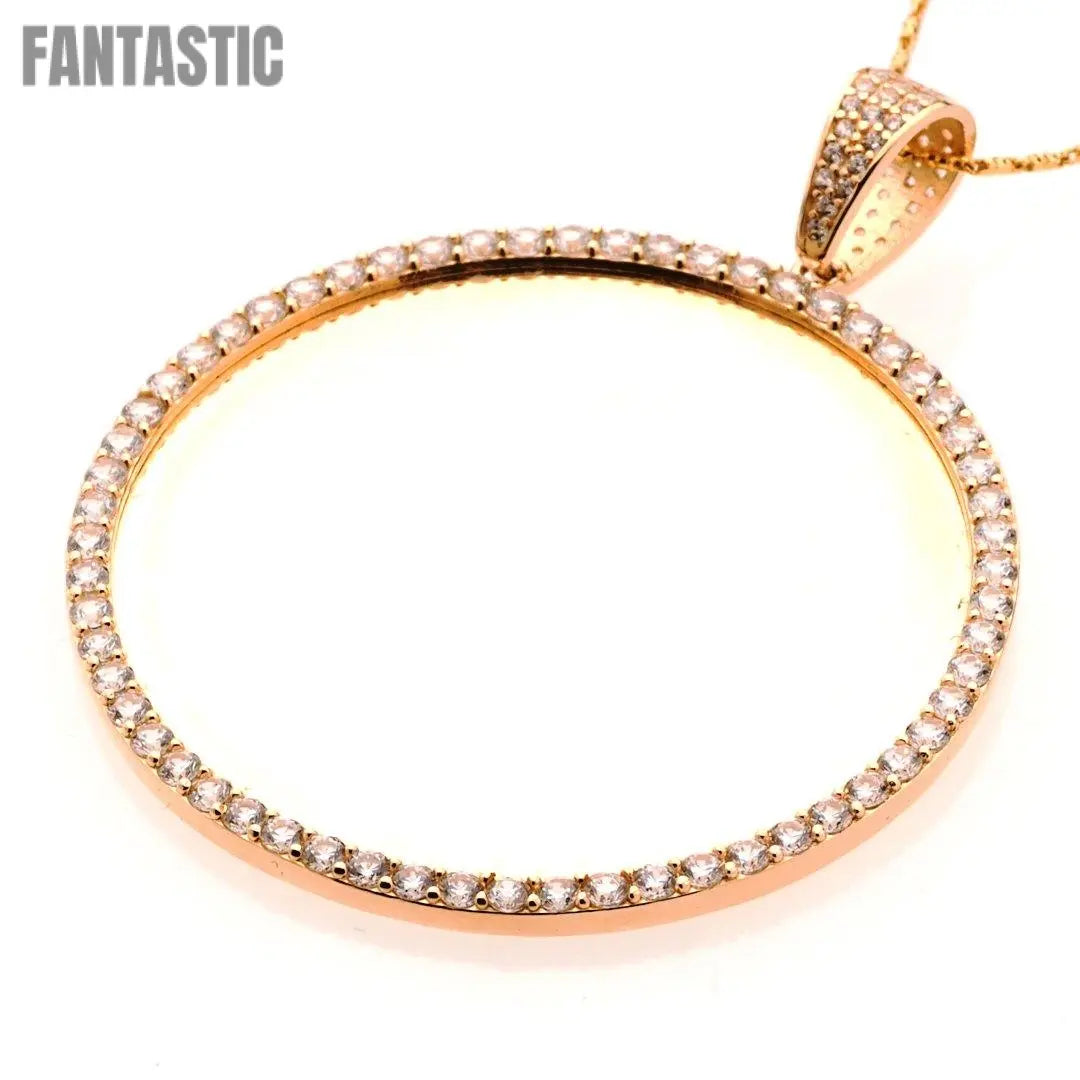 Picture Pendant | 14K Gold With Cz