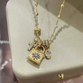 Cute Lock Pendant Necklace