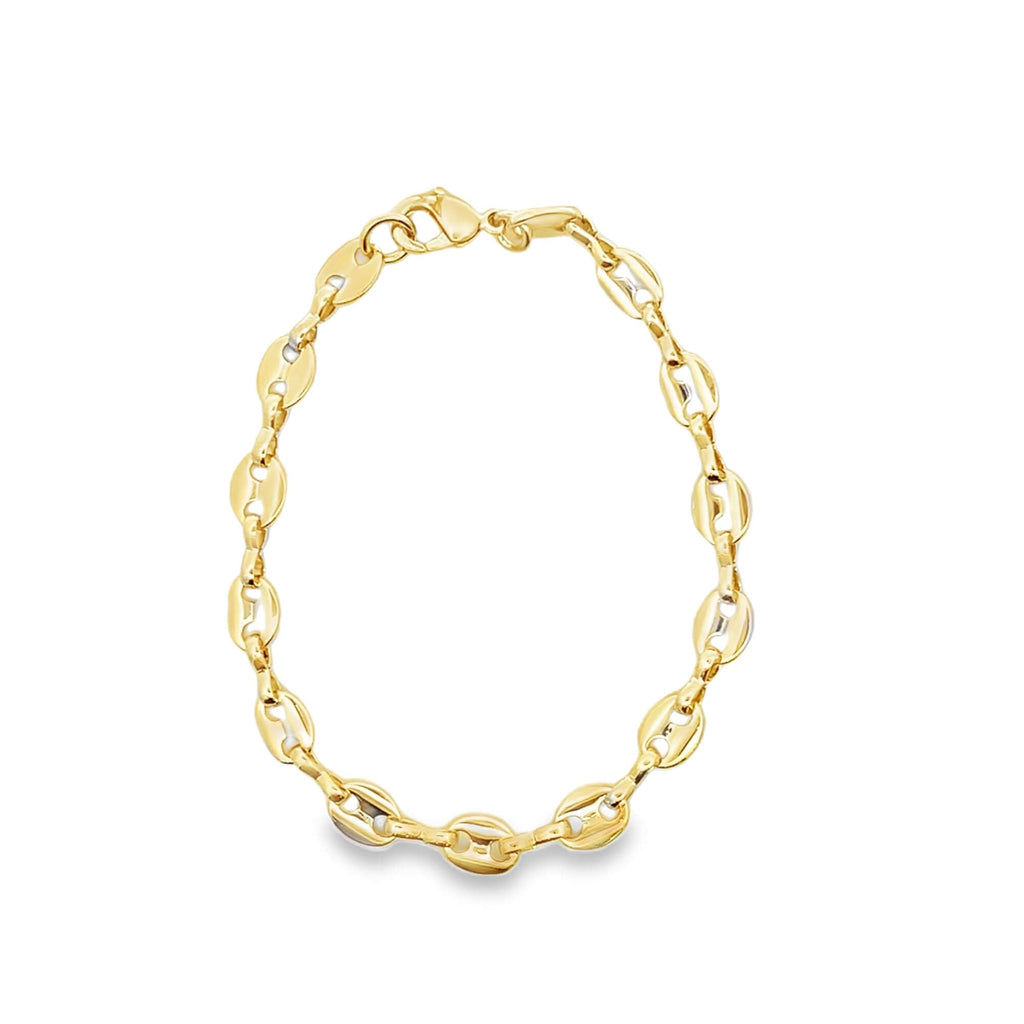 6mm Thick Puffy Mariner Link Bracelet(H216A - I477)