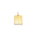 Small Vintage Rectangle Tag Plate Pendant