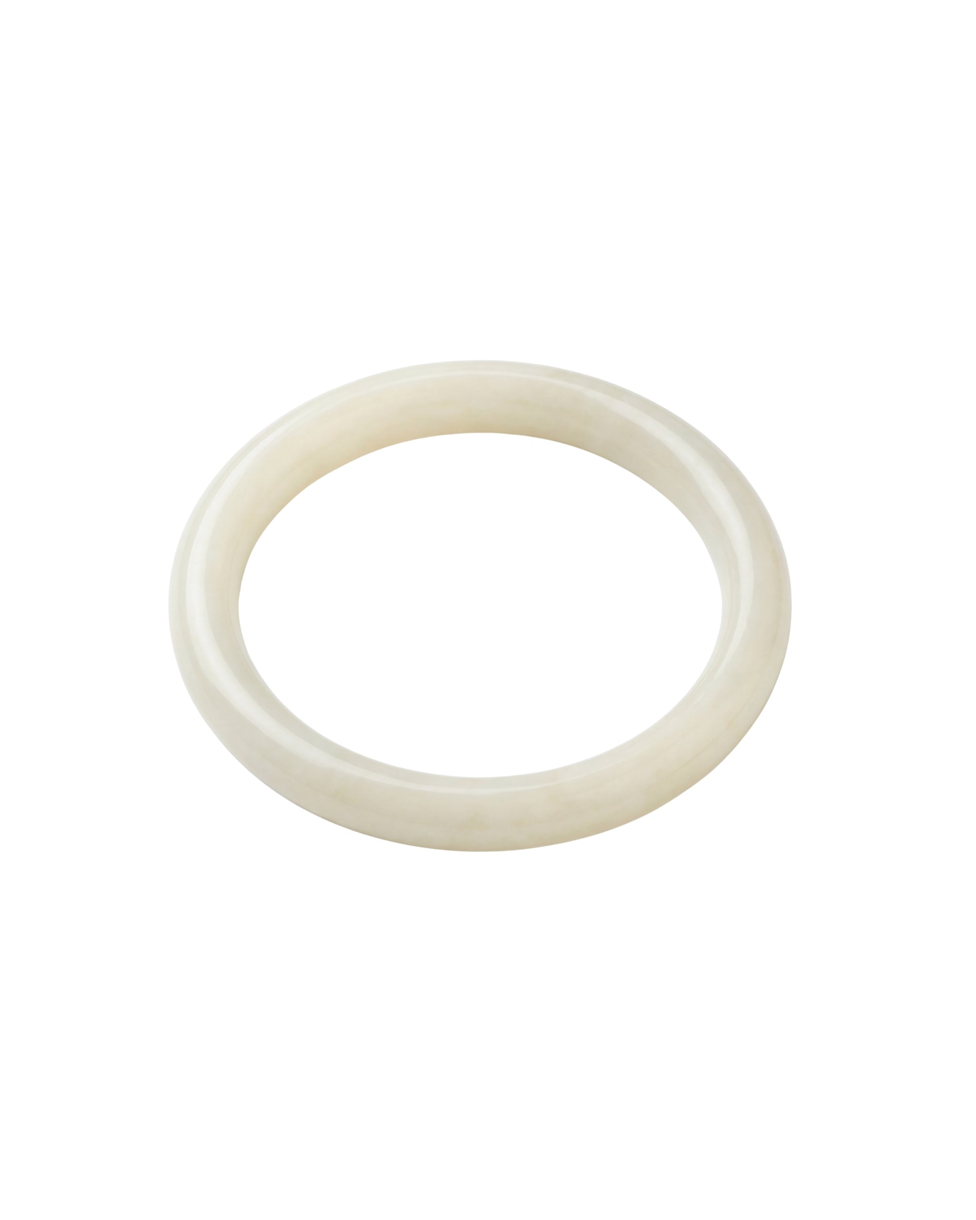 1994 — Off White Thin Jade Bangle