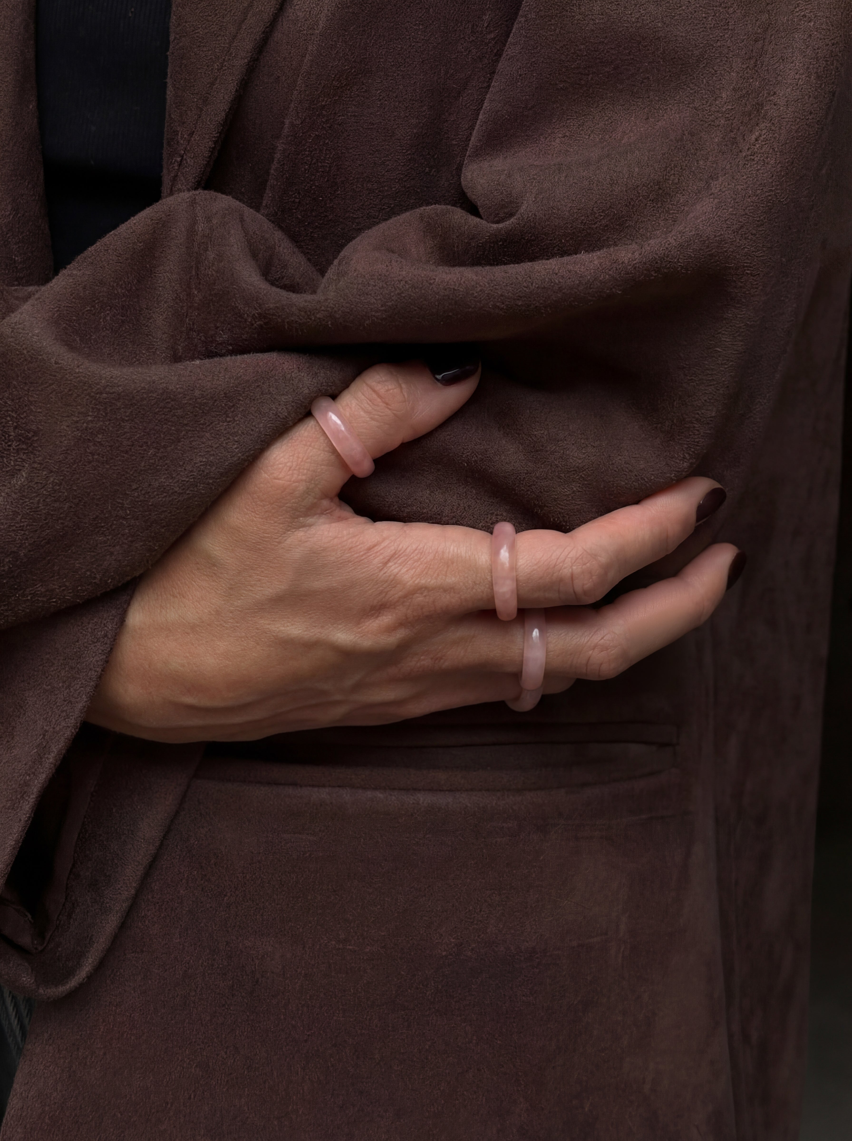 Peach Blossom — Pink Jade Stone Ring