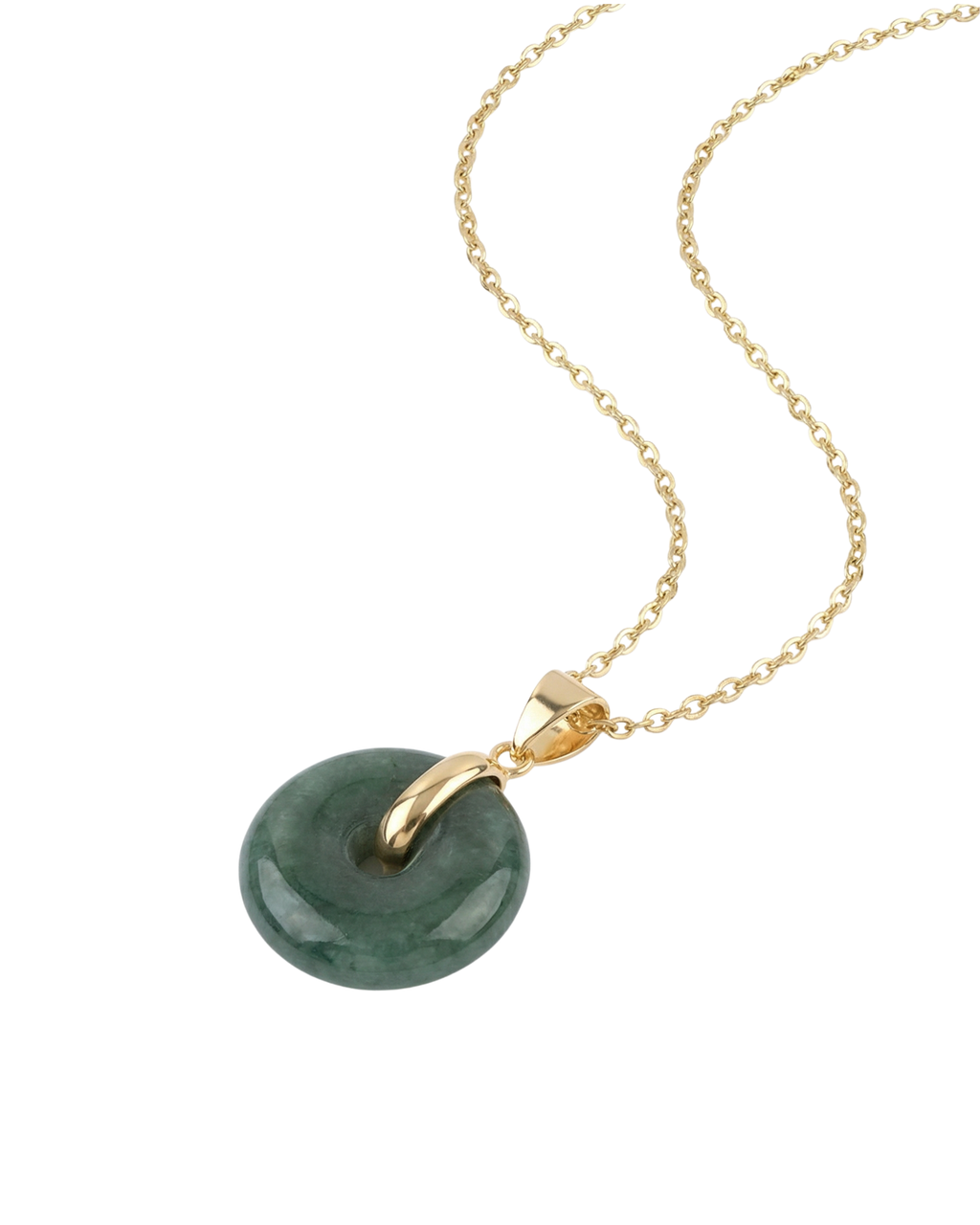 Button — Jade Pendant Necklace
