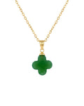 Clover — Green Jade Pendant Necklace