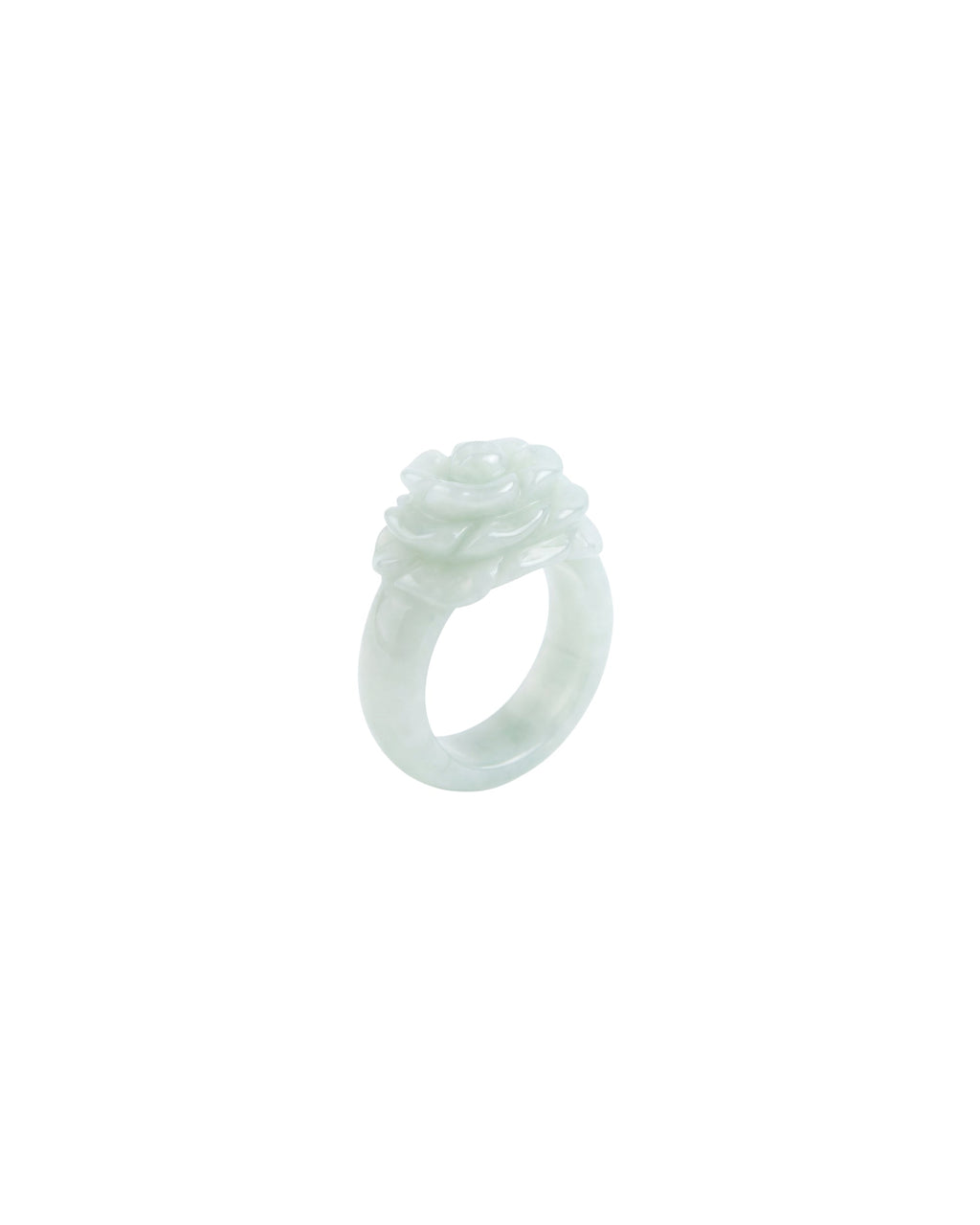 Rose — Off-White Jade Ring
